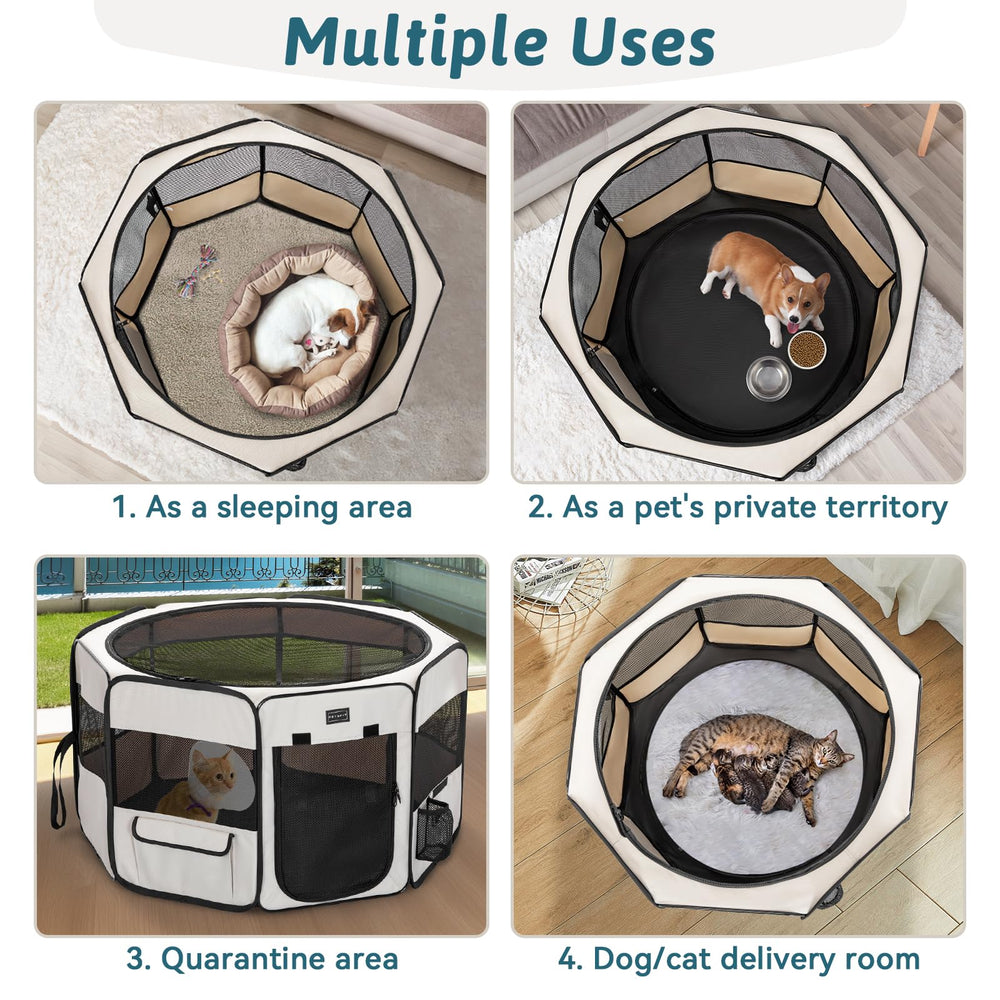 Petsfit portable dog playpen travel bag for easy transport