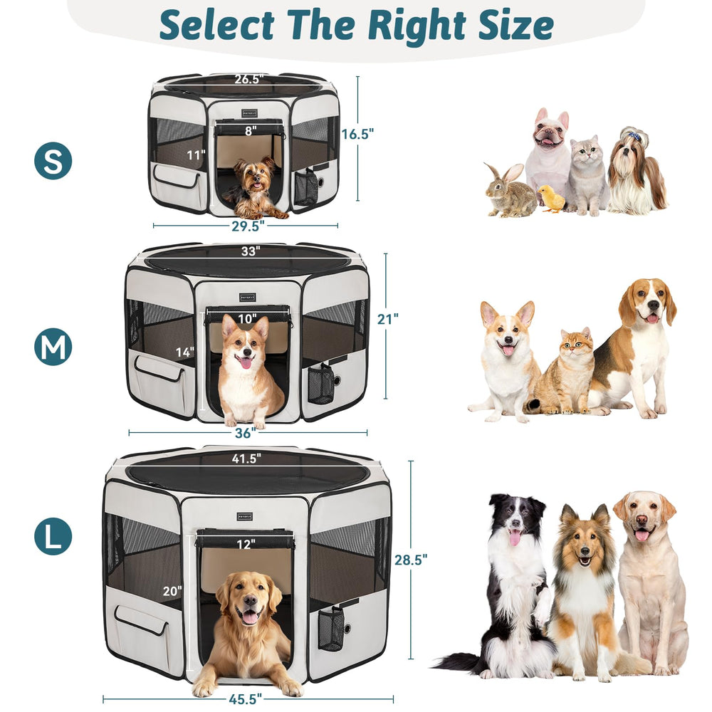 Petsfit portable dog playpen whelping area for safe space