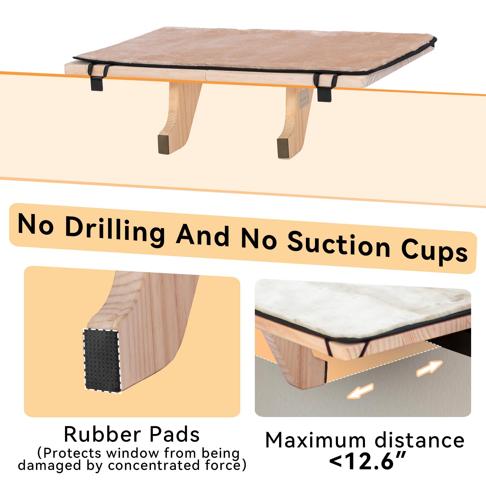 Petsfit removable fleece mat emphasizes washable, cozy warmth