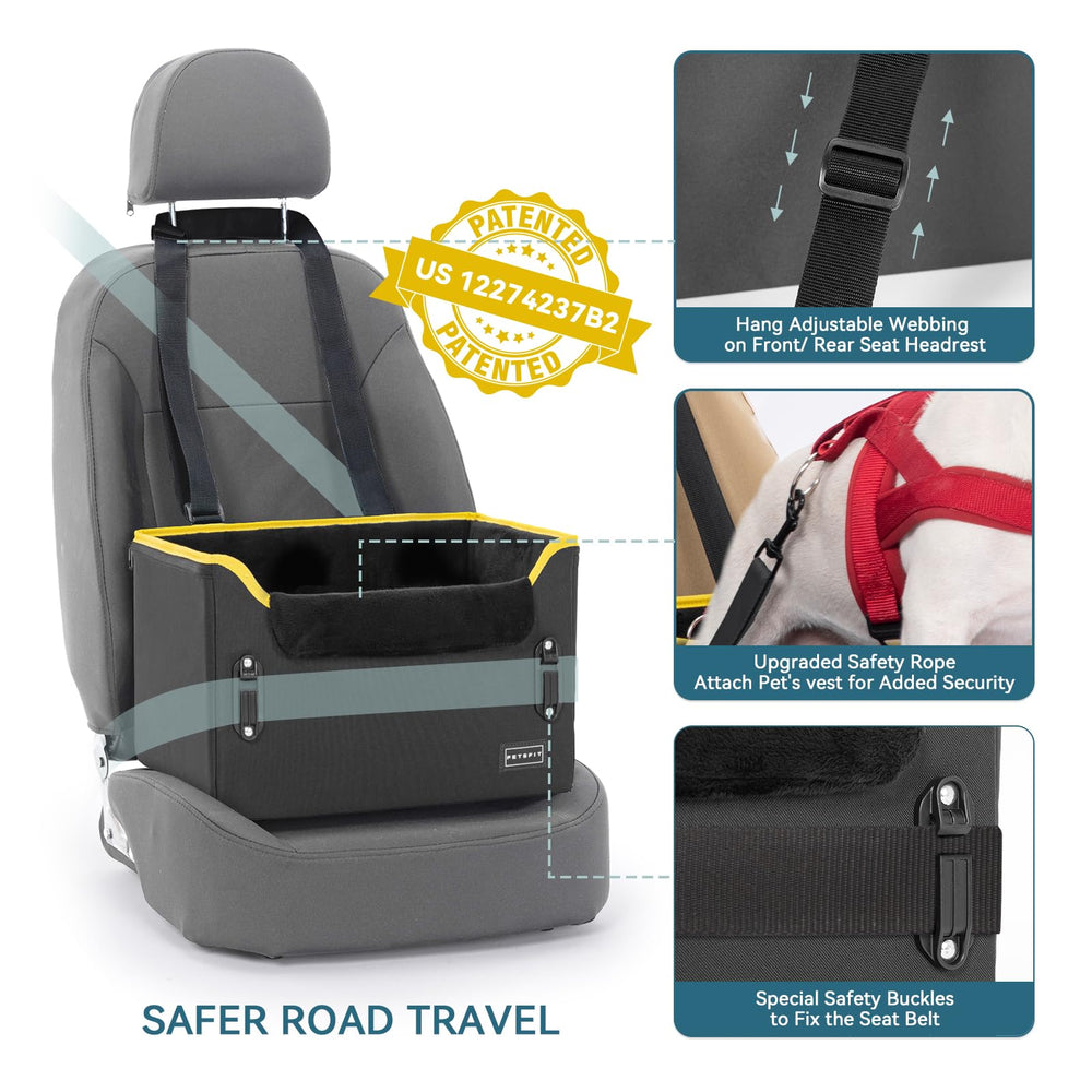 Petsfit foldable design keeps the booster lightweight for travel and storage.