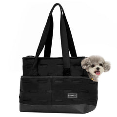 Petsfit small dog purse carrier front view demonstrates portable style for quick trips