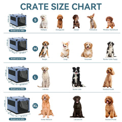 Petsfit Soft Dog Crate full-steel frame provides sturdy support during setup