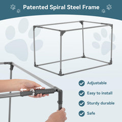 Petsfit Soft Dog Crate waterproof bottom liner protects floors during travel