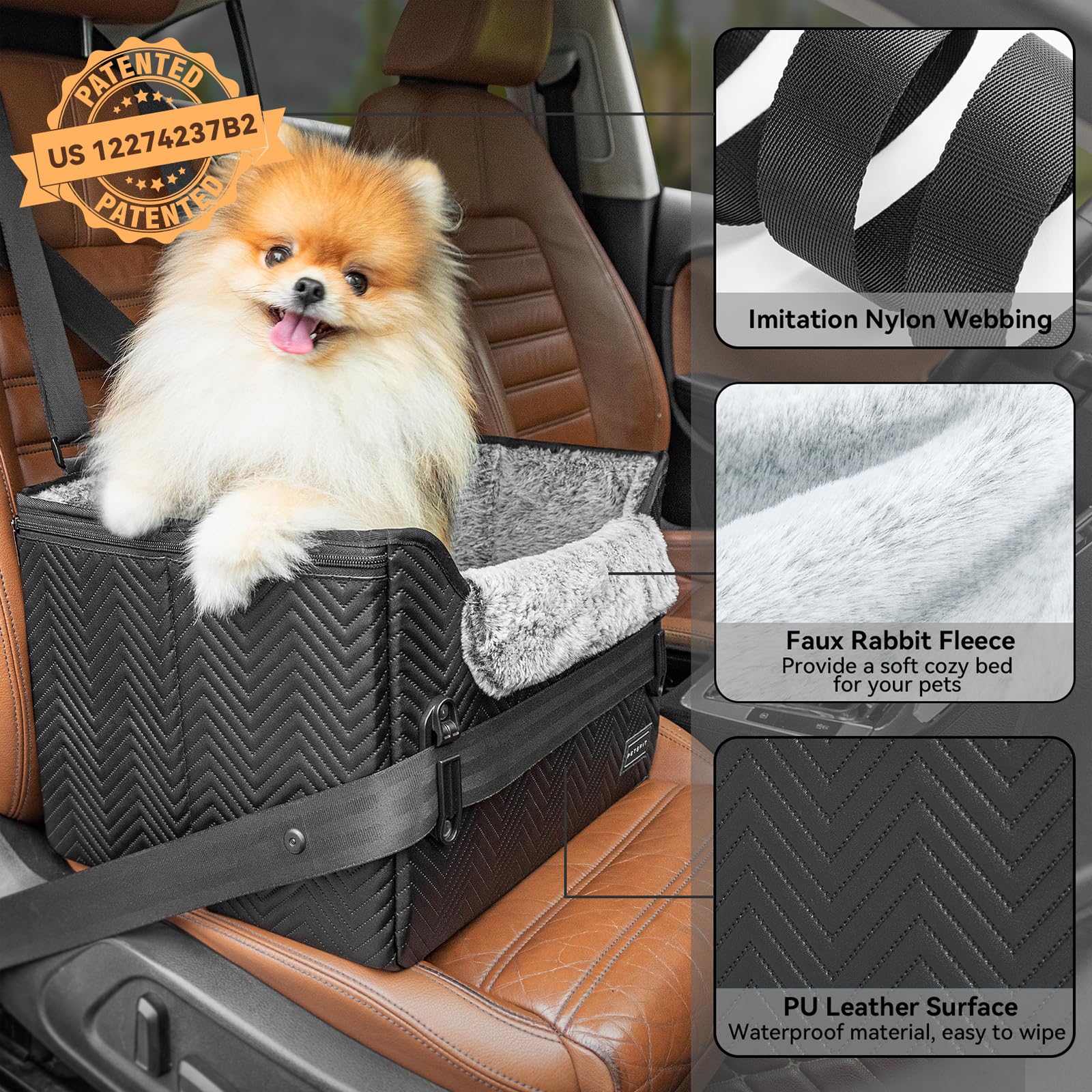 PETSFIT soft rabbit velvet lining adds cozy luxury for nervous pets