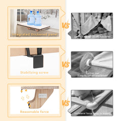 Petsfit solid wood panel closeup reveals sturdy safety design