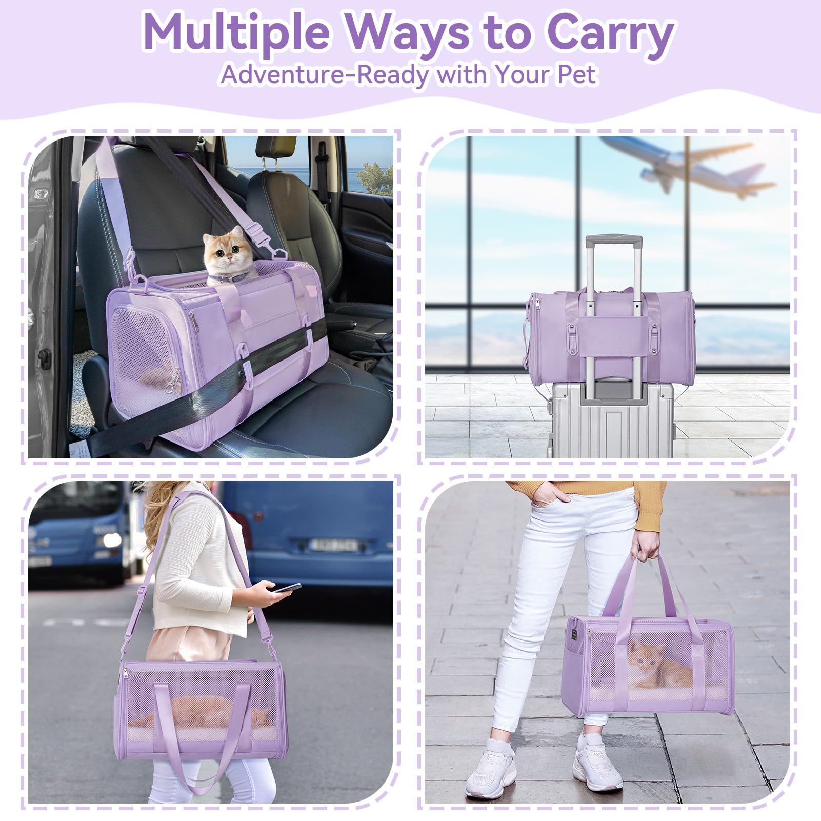 Petsfit sturdy oxford fabric and metal components ensure durability