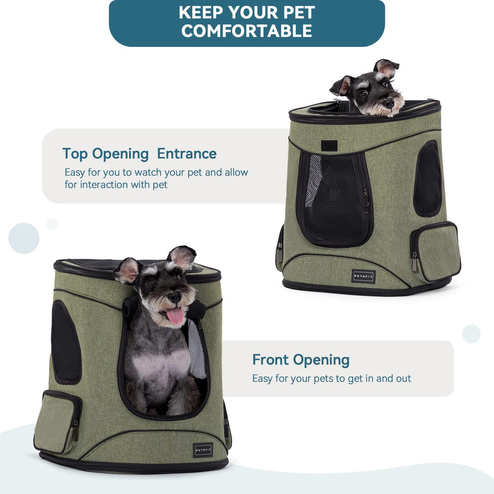 Petsfit Travel-ready carrier suitable for bikes and outdoor trips with pets up to 18 lb