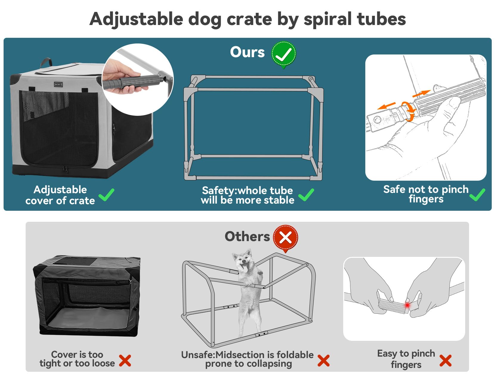 Petsfit ventilated mesh windows offer fresh air and calmer surroundings during travel