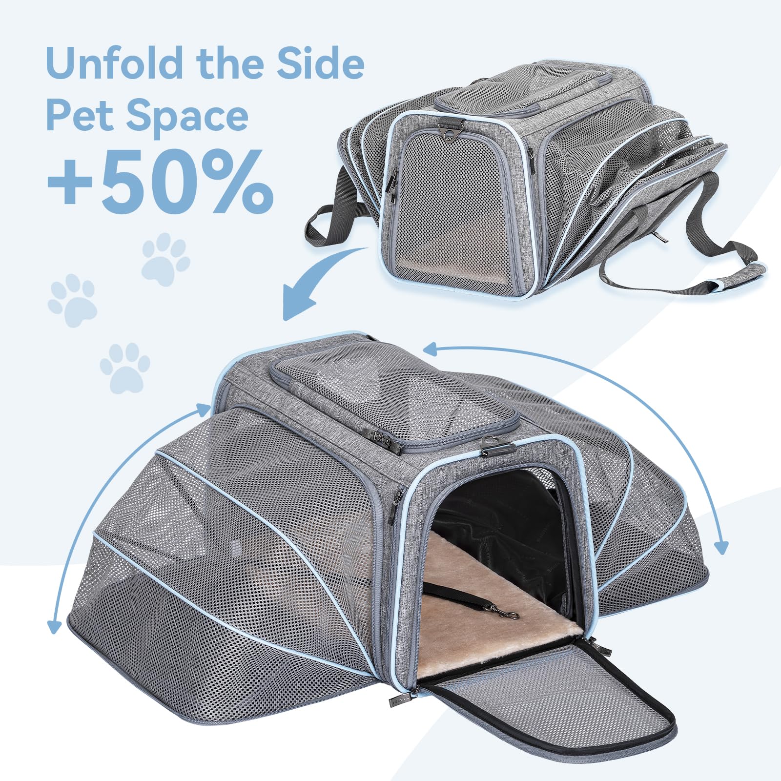 Petsfit washable plush pad for cozy, easy-clean comfort.