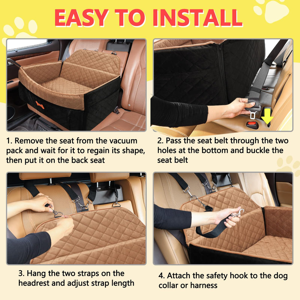 PetsHome memory foam cushion provides comfortable support on trips.