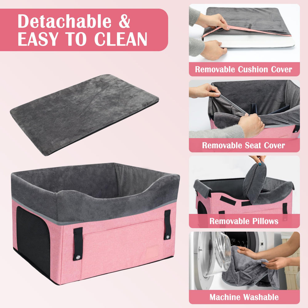 PetsHome dog car seat washable covers for fast cleanup