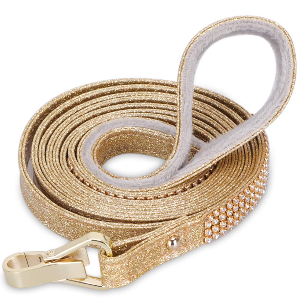 PetsHome dog leash with bling rhinestones adds stylish shine for daily walks.