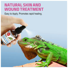 PetSilver Reptile Wound Spray forming a protective barrier on skin