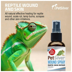 PetSilver Reptile Wound Spray safe around eyes and mouth during care