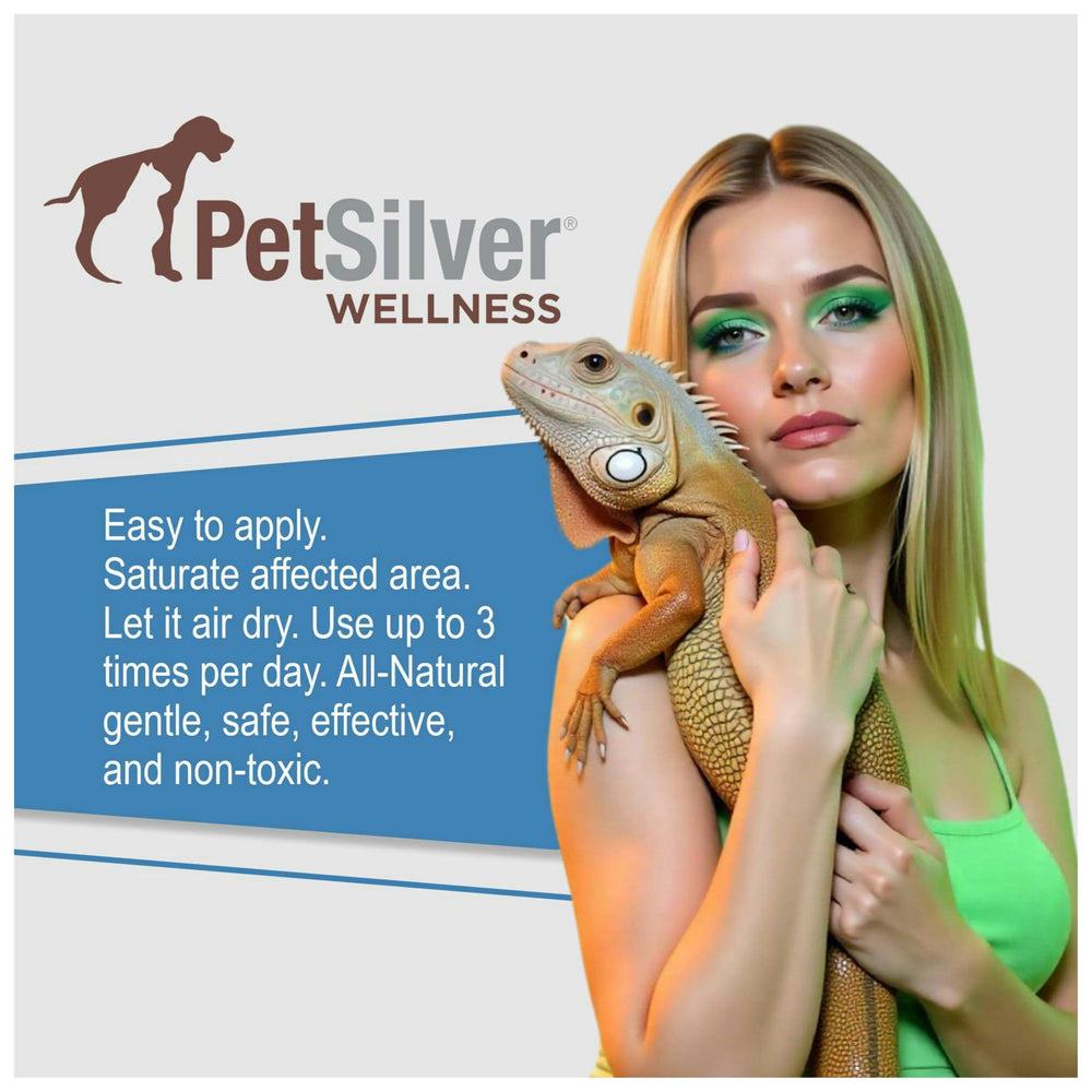 PetSilver Reptile Wound Scale-rot support visual implying gentle relief