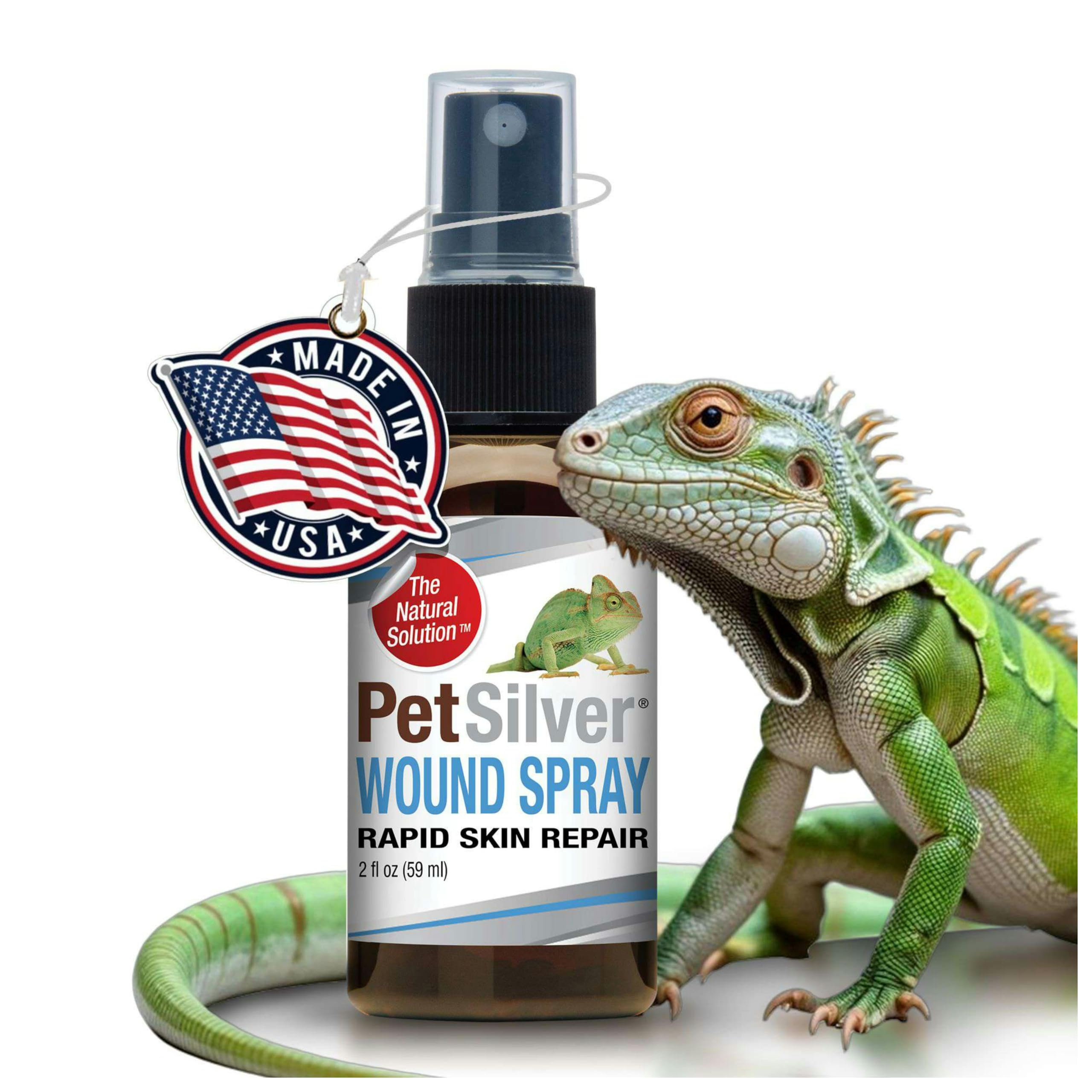 PetSilver Reptile Wound Spray bottle for easy routine care