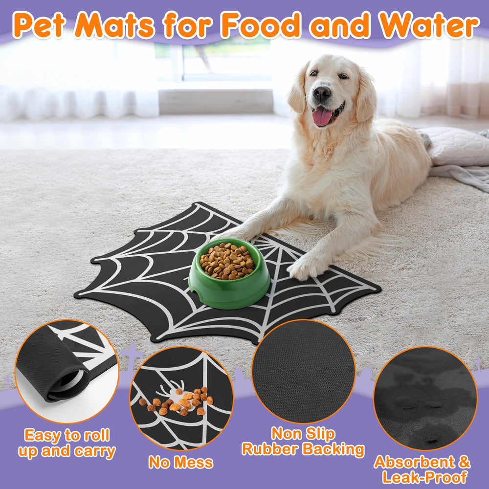 Petsinurarea spider web mat is waterproof and quick drying for floors protection.