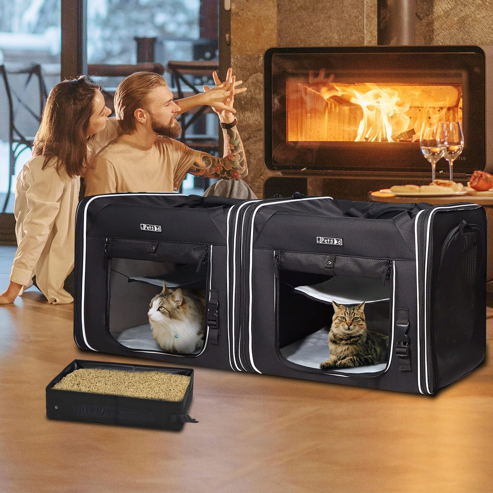 Petskd accessories pack includes bowls, feeder, and hammocks for ready travel setup.