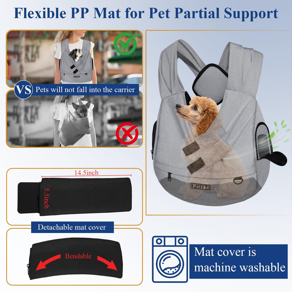 Petskd bottom mat provides secure resting surface for anxious pets.