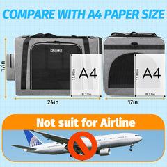 Petskd cat carrier with seat anchors for secure car travel.