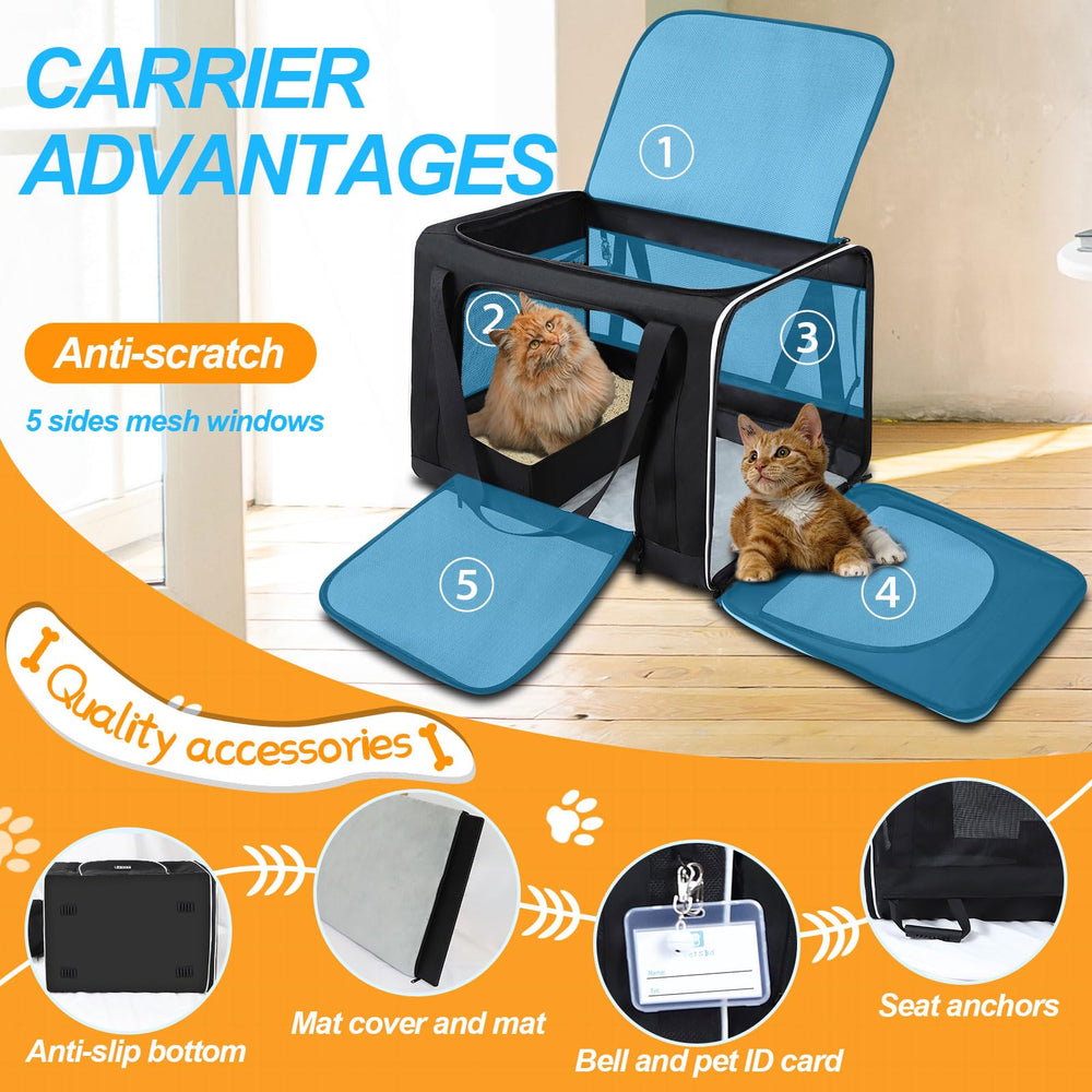Petskd travel litter box and collapsible water bowl included for on-the-go care.