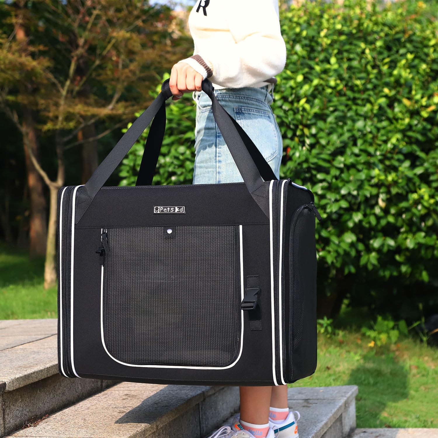 Petskd compact storage folded shows easy packing when not in use.