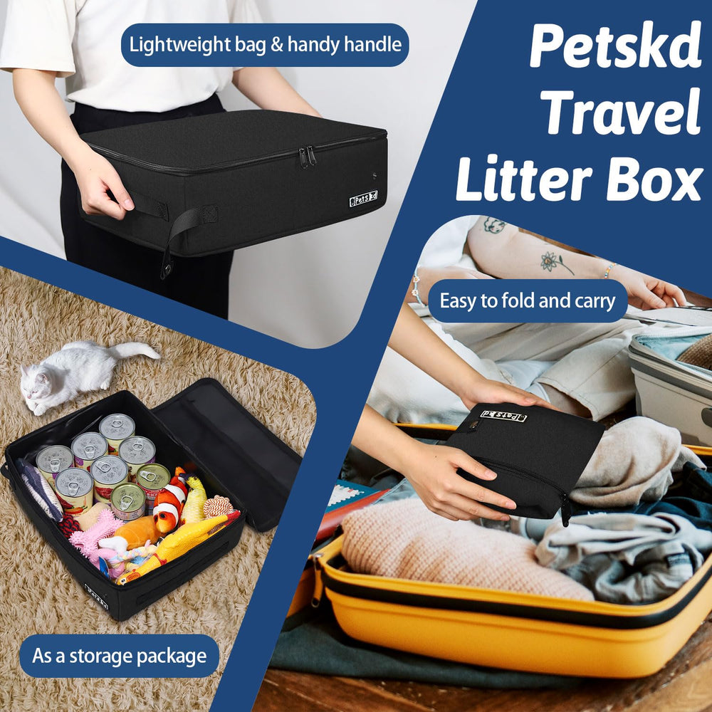 Petskd travel litter box liner bags simplify cleaning