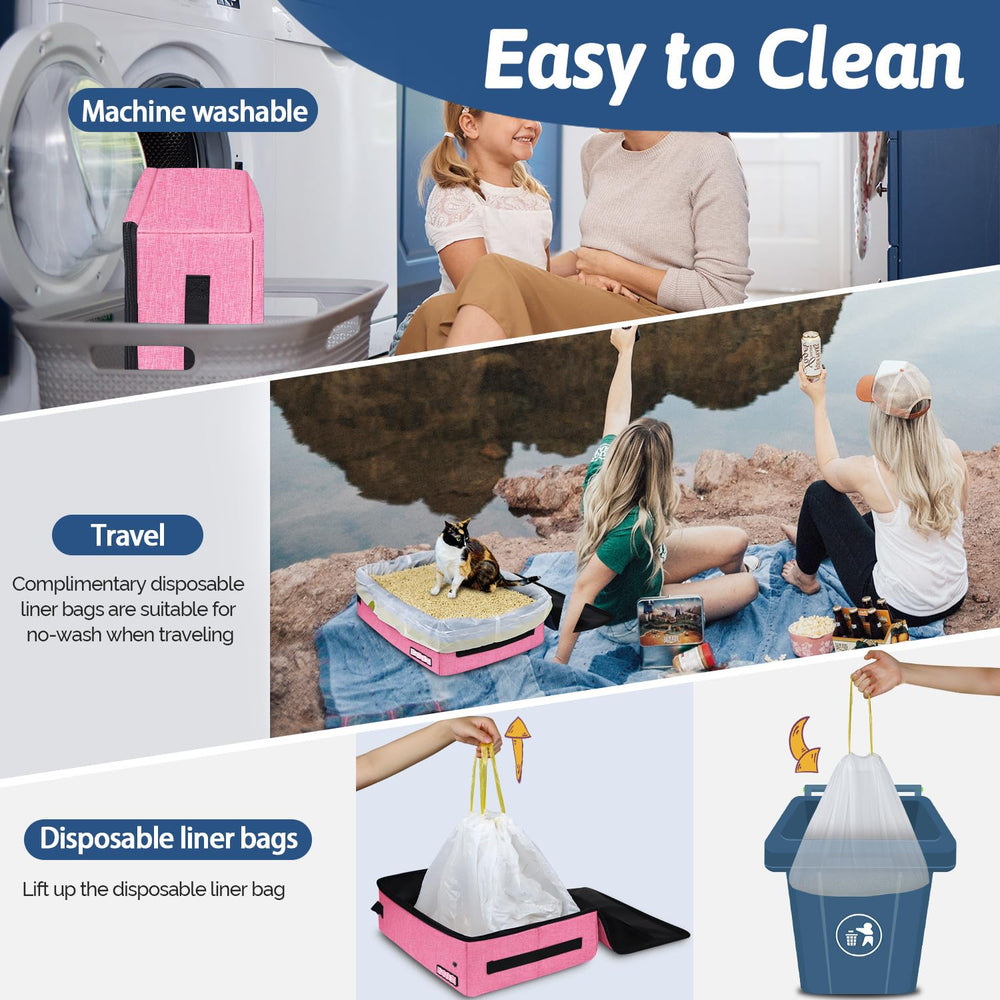 Petskd durable oxford cloth outer resists scratches and wipes clean.