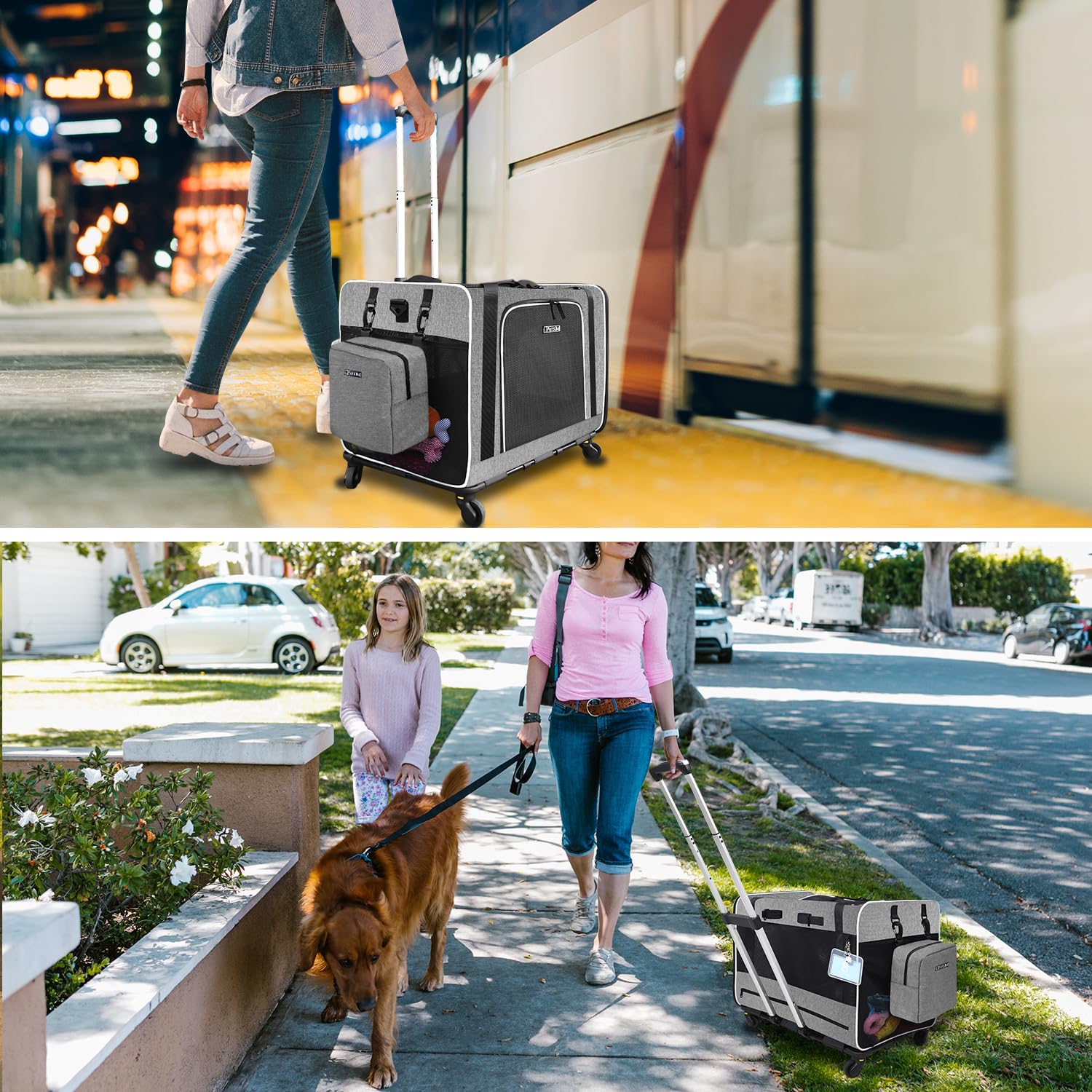 Petskd reinforced frame supports, preventing sag and maintaining shape during travel