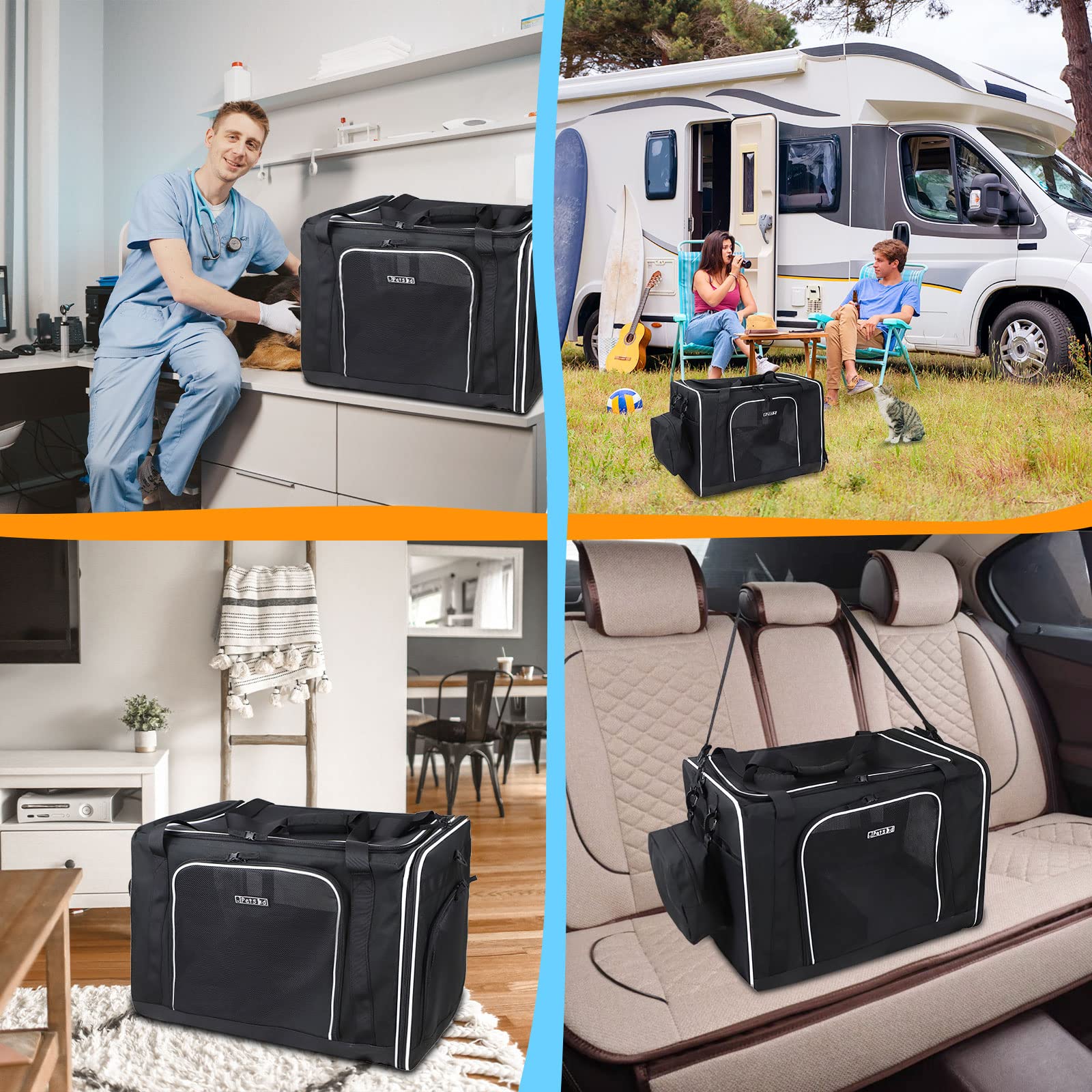 Petskd sturdy structure with stainless-steel rods maintains shape.