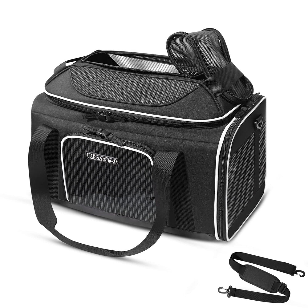 Petskd top-expandable carrier under-seat Alaska approval for cabin travel