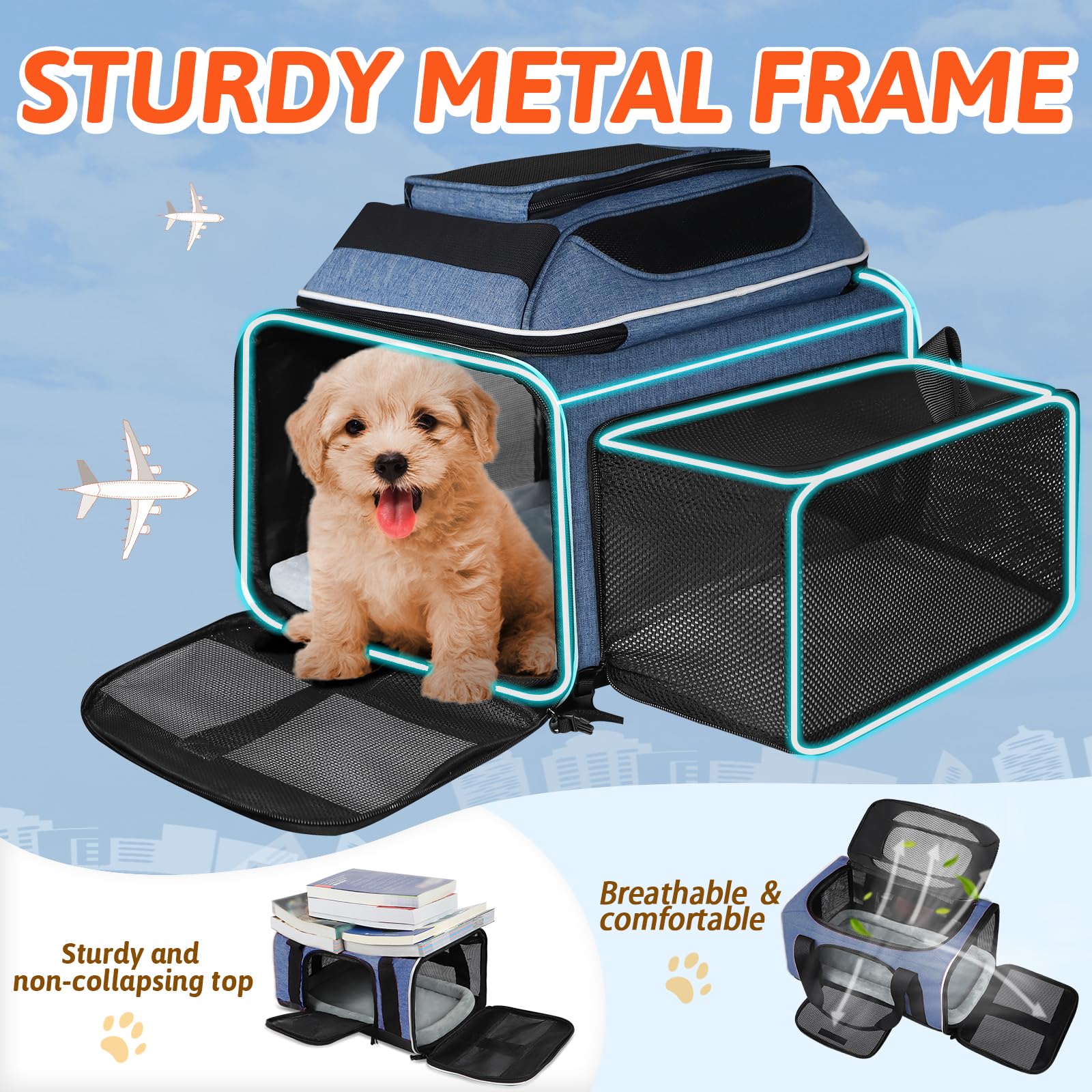 Petskd waterproof non-toxic fabric provides durable, easy-to-clean exterior