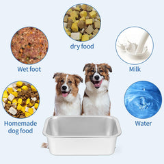Petslucent bowl rounded corners ensure safe handling around active dogs.