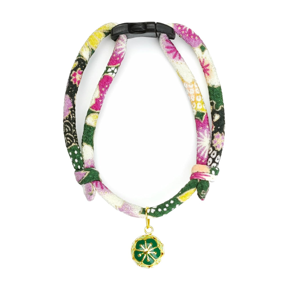 PetsMeow breakaway cat collar with plum bells for safe, stylish everyday wear.