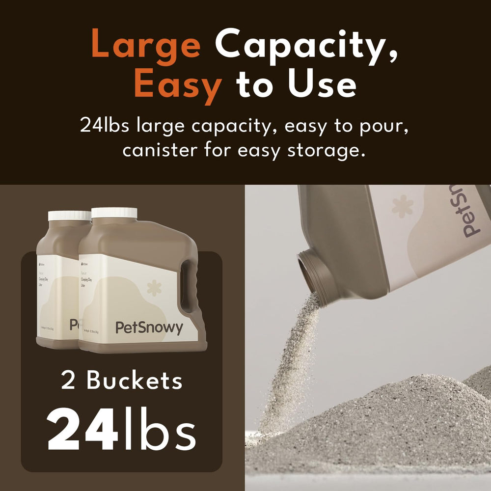 PetSnowy 24lbs-bag ready for households seeking bulk convenience.