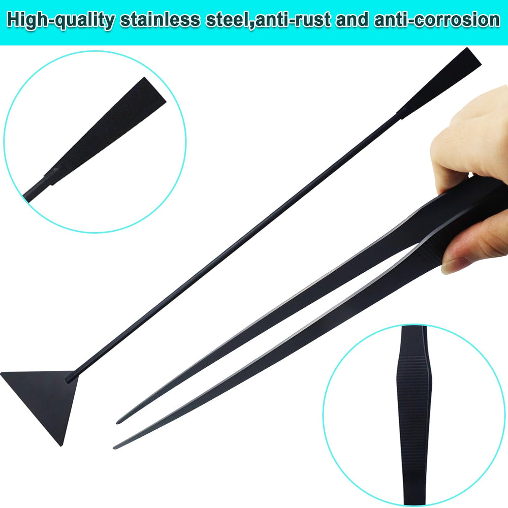 Petsocie anti-rust black aquascaping tools stay durable during maintenance.
