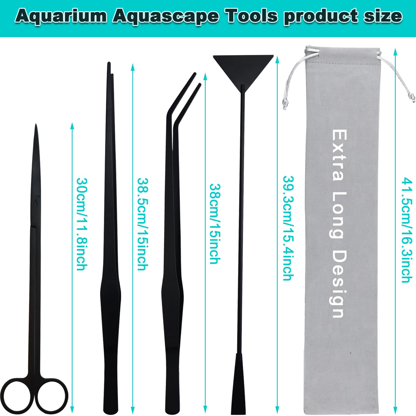 Petsocie curved scissors aid precise plant trimming in aquariums.