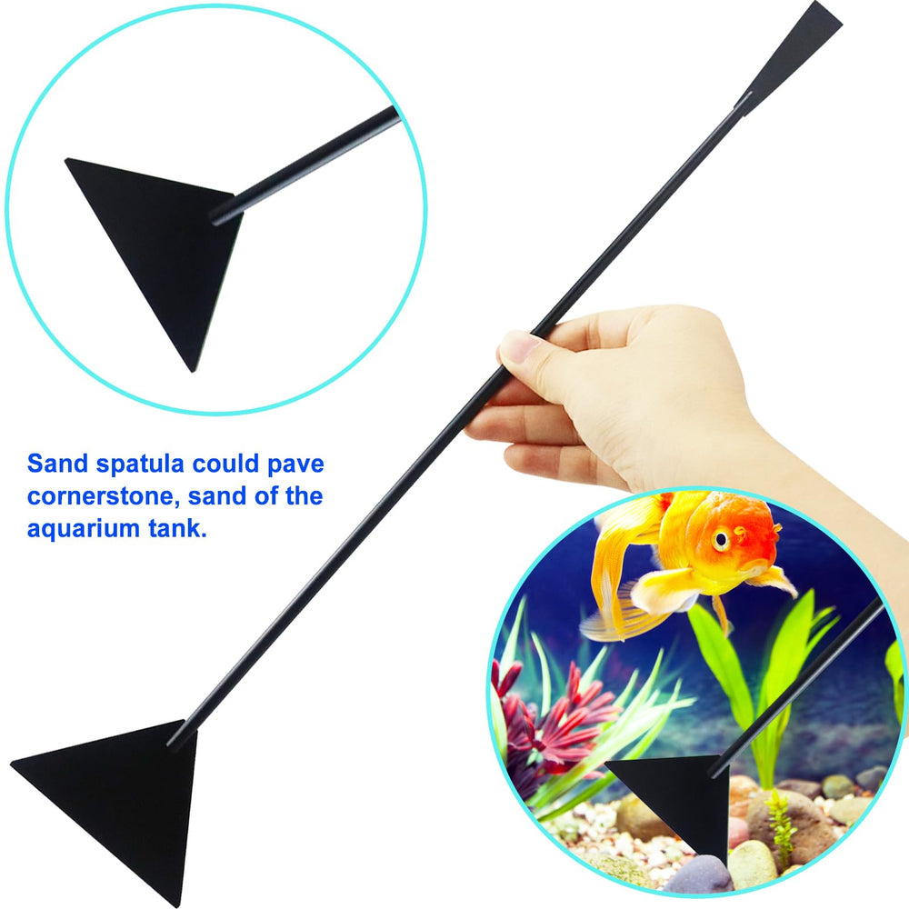 Petsocie straight tweezers reach beneath plants for accurate placement.