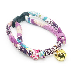 PetSoKoo collar features Japan Chirimen print for a unique, stylish look.