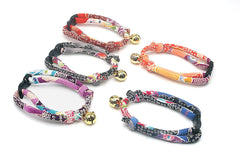 PetSoKoo collar uses soft crepe fabric gentle on the neck.