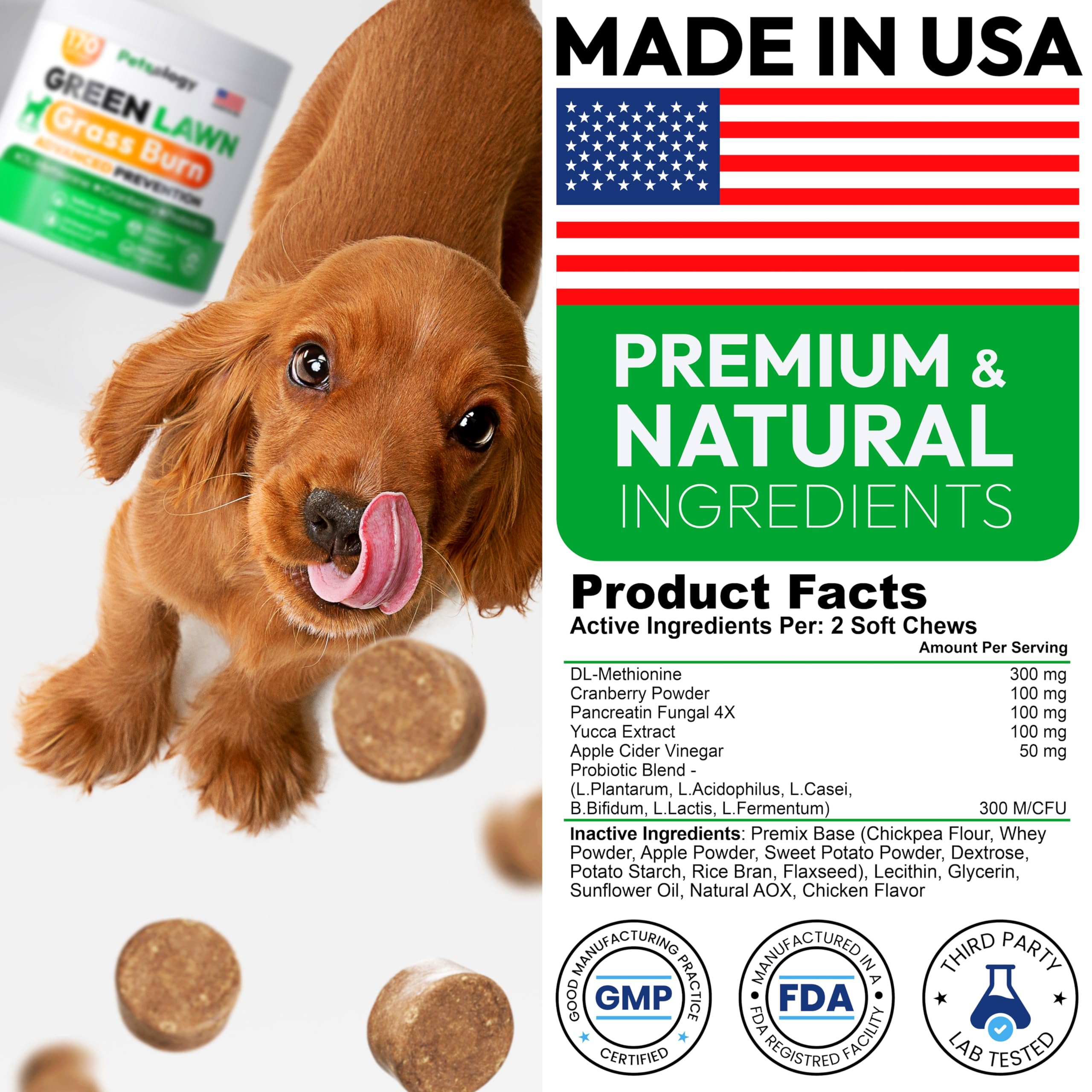 Petsology USA-made in FDA-registered facility ensures product safety.