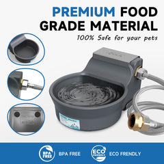 PETSOLON 68oz-capacity highlighted for long-lasting pet hydration.