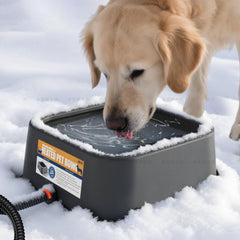 PETSOLON heated water bowl with wide mouth aids easy filling and clean water