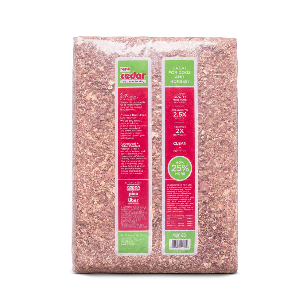 PETSPICK absorción de humedad con cedro, ayuda a secar superficies y camas.