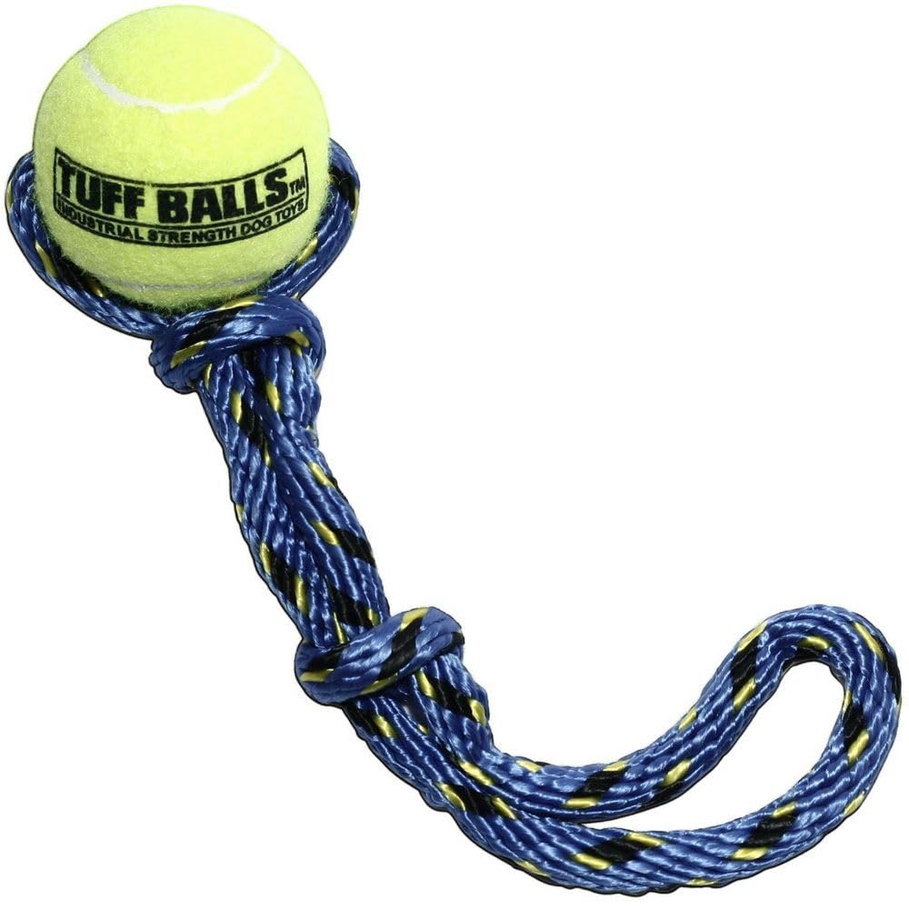 PetSport Fling Thing ball-rope closeup for durable bounce and tug fun.