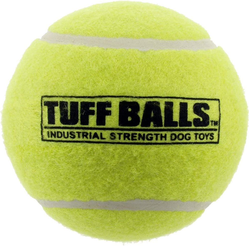 Petsport Giant Tuff Ball 4in closeup showing durable non-toxic ball for large dogs