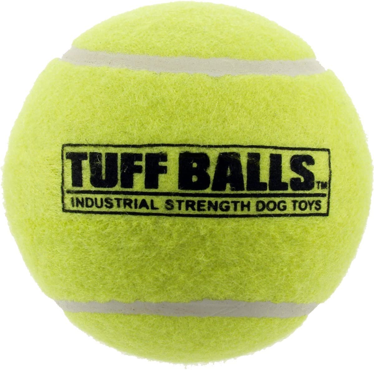 Petsport Giant Tuff Ball 4in closeup showing durable non-toxic ball for large dogs