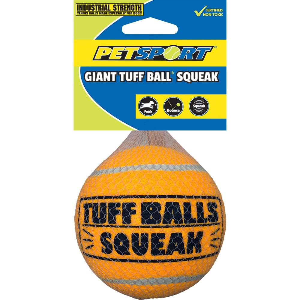 PetSport Giant Tuff Ball large-dog-playtime promotes active exercise and tug games