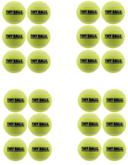 PetSport Jr Tuff Ball pack front: durable small-dog tennis balls for fetch