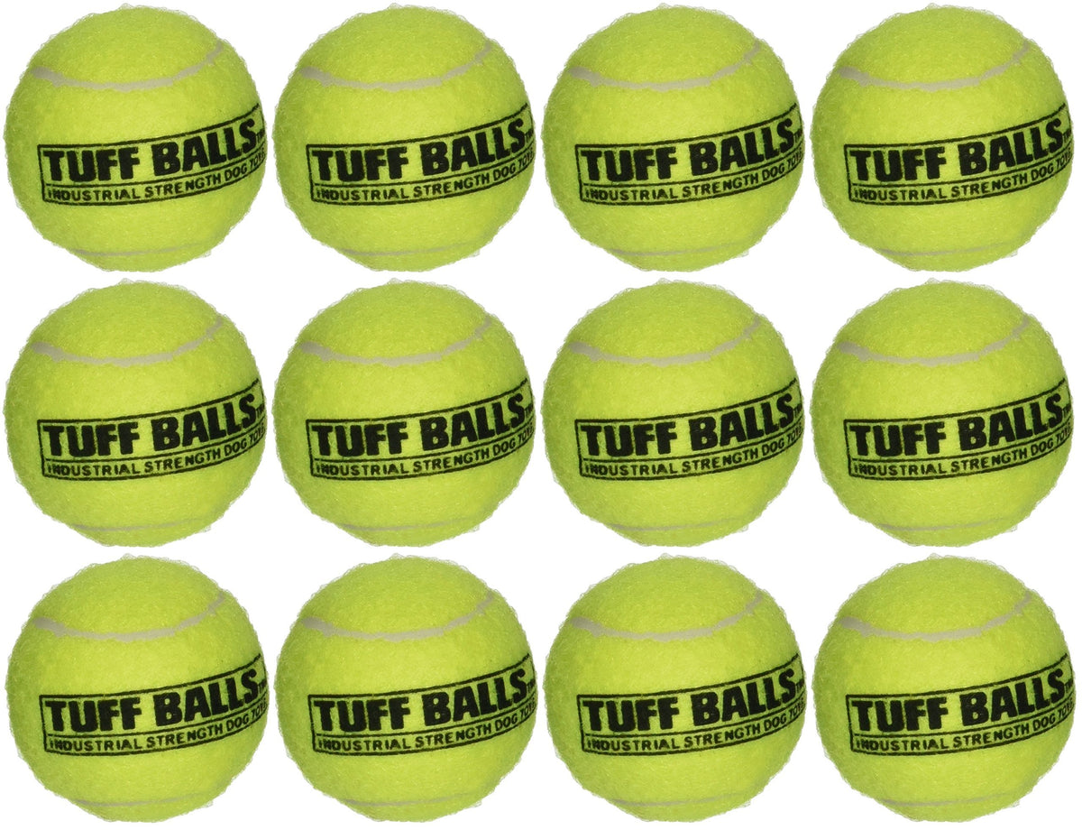 PetSport Jr Tuff Ball small dog toy in action for interactive play and training.